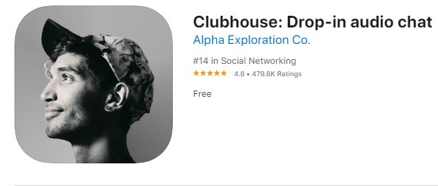 클럽하우스는 현재 iOS에서만 실행할 수 있다. (사진=앱스토어 화면 갈무리)